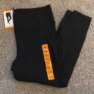 Max & Mia Size XXL Black High Waisted French Terry Leggings BNWT